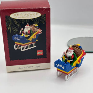 Hallmark Keepsake Ornament Qx5453 Santa's Lego Sleigh 1994
